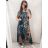 Short sleeve dress women (2XL-5XL) TURKISH FASHION TML20016 2XL Green