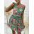 Women's Sleeveless Summer Dress (S / M ONE SIZE) ITALIAN FASHION IMWC222493