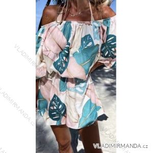 Women's Sleeveless Summer Dress (S / M ONE SIZE) ITALIAN FASHION IMWC222493