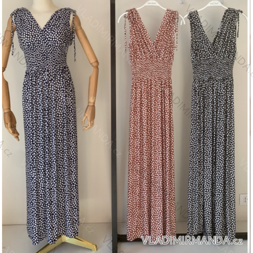 Šaty letní na ramínka dámské (S/M ONE SIZE) ITALSKÁ MÓDA IMPBB22B21841