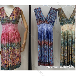 Šaty letní na ramínka dámské (S/M ONE SIZE) ITALSKÁ MÓDA IMPBB22B21841