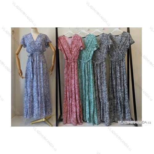 Šaty letní na ramínka dámské (S/M ONE SIZE) ITALSKÁ MÓDA IMPBB22B21841