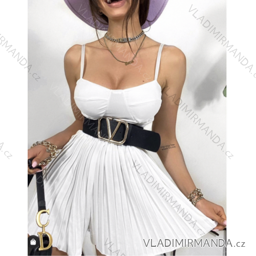 Šaty letní na ramínka dámské (S/M ONE SIZE) ITALSKÁ MÓDA IMPLS229027