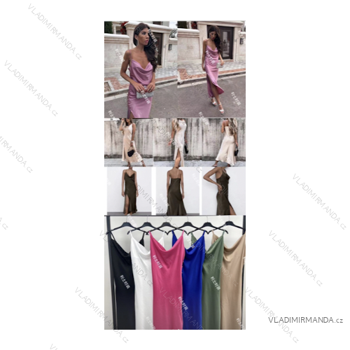 Šaty letní na ramínka dámské (S/M ONE SIZE) ITALSKÁ MÓDA IMPLS229027