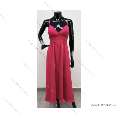 Šaty letní na ramínka dámské (S/M ONE SIZE) ITALSKÁ MÓDA IMPLS229027