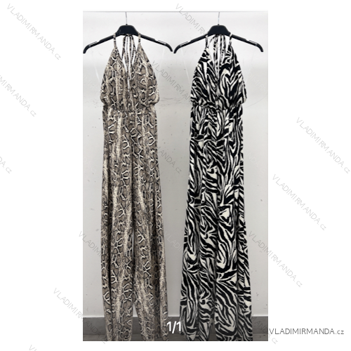 Šaty letní na ramínka dámské (S/M ONE SIZE) ITALSKÁ MÓDA IMPLS229027