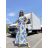 Summer Long Short Sleeve Summer Dress (S / M ONE SIZE) ITALIAN FASHION IMPDY22EF88976