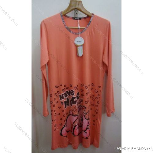 Night shirts long sleeve ladies cotton (s-2xl) BENTER 65335
