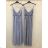 Šaty letní dlouhé na ramínka dámské (S/M ONE SIZE) ITALSKÁ MÓDA IMPDY22LS15705/6091