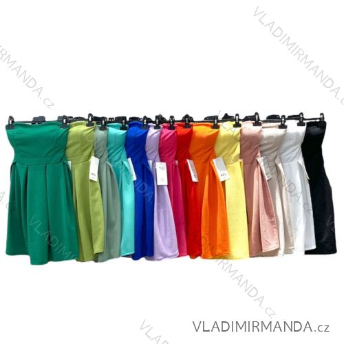 Women's Sleeveless Summer Dress (S / M ONE SIZE) ITALIAN FASHION IMPHD2220952