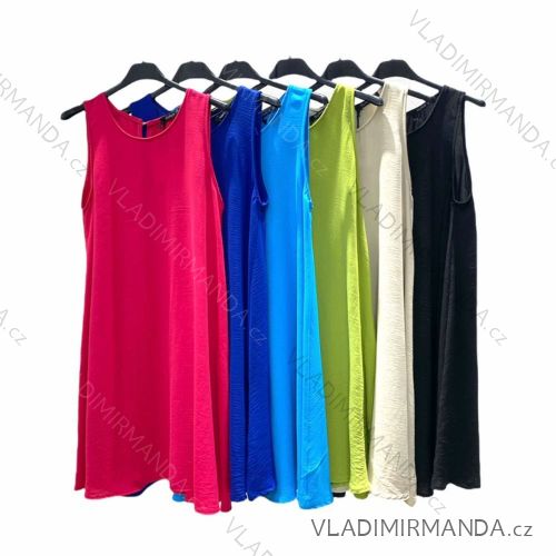 Šaty letní na ramínka dámské (S/M ONE SIZE) ITALSKÁ MÓDA IMPHD229761