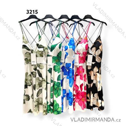 Šaty letní na ramínka dámské (S/M ONE SIZE) ITALSKÁ MÓDA IMPHD229761