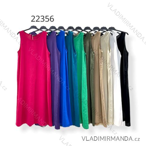 Šaty letní na ramínka dámské (S/M ONE SIZE) ITALSKÁ MÓDA IMPHD2217462