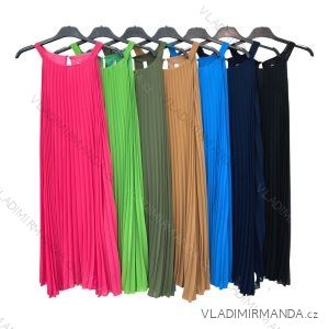 Šaty letní na ramínka dámské (S/M ONE SIZE) ITALSKÁ MÓDA IMPBB22B21841