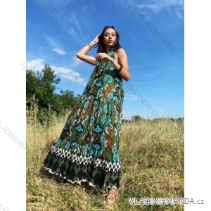 Šaty letní na ramínka dámské (S/M ONE SIZE) ITALSKÁ MÓDA IMPBB22B21841