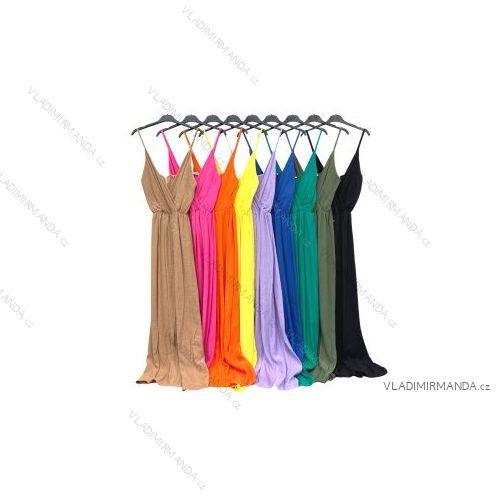 Šaty letní na ramínka dámské (S/M ONE SIZE) ITALSKÁ MÓDA IMPBB22B21841