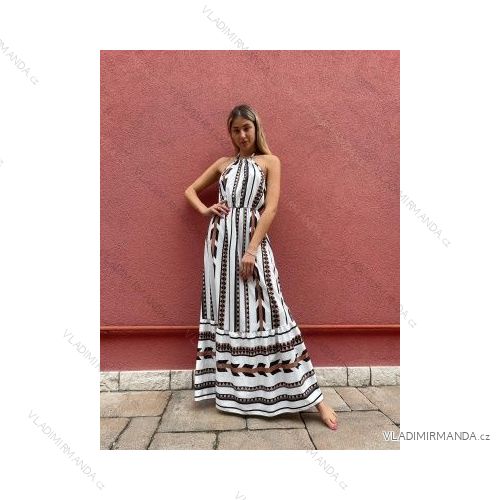 Šaty letní na ramínka dámské (S/M ONE SIZE) ITALSKÁ MÓDA IMPBB22B21841