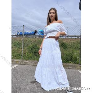 Women's Lace Long Skirt (S / M ONE SIZE) ITALIAN FASHION IMPDY22YX9761