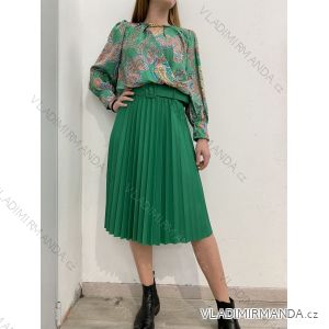 Medium long pleated skirt with women's belt (S / M ONE SIZE) ITALIAN FASHION IMPDY22JHAO29398
