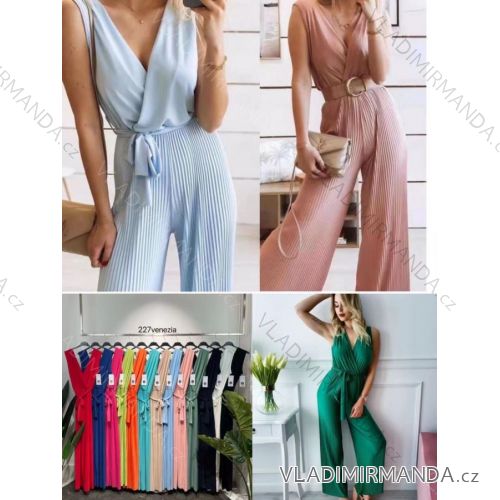 Women's Long Sleeveless Overall (S / M ONE SIZE) ITALIAN FASHION IMP22LM227