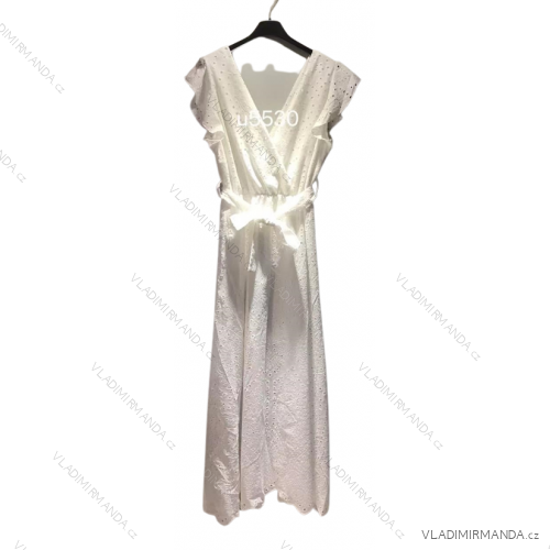 Šaty elegantní dlouhý rukáv dámské (S/M ONE SIZE) ITALSKÁ MÓDA IMM211535