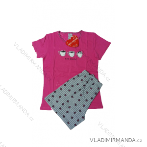 Pajamas short sleeve and trousers ladies cotton (s-2xl) VLOMOLLA SECRET 25-703