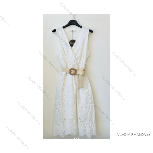 Šaty letní na ramínka dámské (S/M ONE SIZE) ITALSKÁ MÓDA IMPBB22B21841