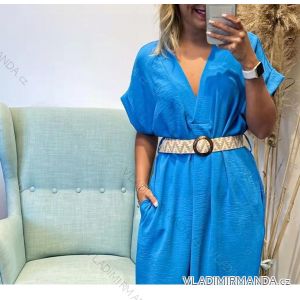 Summer dress with short sleeve belt women (S / M ONE SIZE) ITALIAN FASHION IMPDY22LS16876
