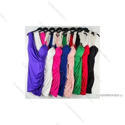 Šaty letní na ramínka dámské (S/M ONE SIZE) ITALSKÁ MÓDA IMPBB22B21841