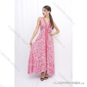 Šaty letní na ramínka dámské (S/M ONE SIZE) ITALSKÁ MÓDA IMPBB22B21841