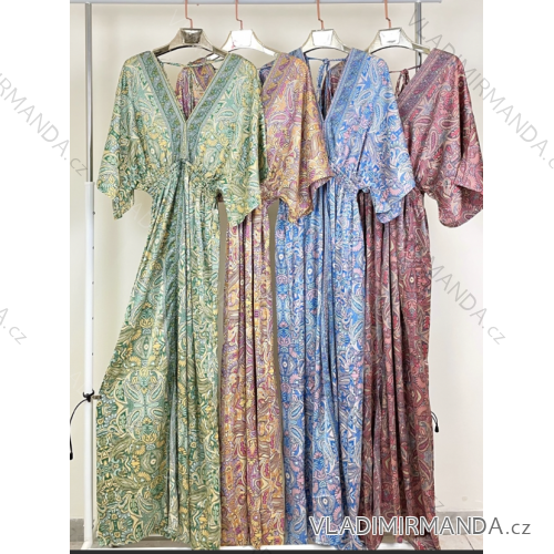 Šaty letní na ramínka dámské (S/M ONE SIZE) ITALSKÁ MÓDA IMPBB22B21841