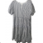 Summer Short Sleeve Dress, Women's Stripe (L / XL / 2XL ONE SIZE) ITALIAN FASHION IM722106