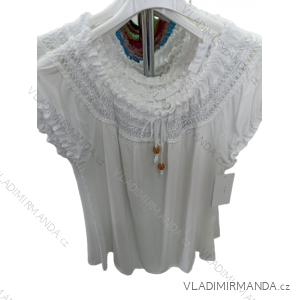 Carmen lace blouse women (S / M ONE SIZE) ITALIAN FASHION IM722113