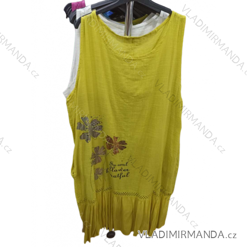 Tílko letní šifonové dámské (S/M/L/XL ONE SIZE) ITALSKÁ MÓDA IM422612