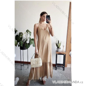 Šaty letní na ramínka dámské (S/M ONE SIZE) ITALSKÁ MÓDA IMPBB22B21841