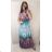Women's Long Short Sleeve Dress (S / M ONE SIZE) FRENCH FASHION FMB21008