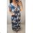 Women's Long Short Sleeve Dress (S / M ONE SIZE) FRENCH FASHION FMB21008
