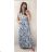 Women's Long Short Sleeve Dress (S / M ONE SIZE) FRENCH FASHION FMB21008