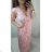 Women's Long Short Sleeve Dress (S / M ONE SIZE) FRENCH FASHION FMB21008