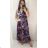 Women's Long Short Sleeve Dress (S / M ONE SIZE) FRENCH FASHION FMB21008