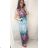 Women's Long Short Sleeve Dress (S / M ONE SIZE) FRENCH FASHION FMB21008