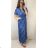 Women's Long Short Sleeve Dress (S / M ONE SIZE) FRENCH FASHION FMB21008