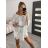 Cotton lace tunic 3/4 sleeve women (uni s / l) ITALIAN FASHION IMB22JULI