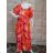Summer dress 3/4 short sleeve women's oversized cap (XL / 2XL / 3XL ONE SIZE) POLISH FASHION PMLT22CHILLOUT