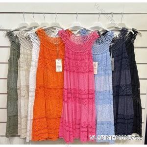Šaty letní na ramínka dámské (S/M ONE SIZE) ITALSKÁ MÓDA IMPBB22B21841