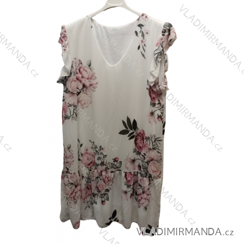 Women's Summer Chiffon Oversize Short Sleeve Dress (S/M/L ONE SIZE) ITALIAN FASHION IM922010