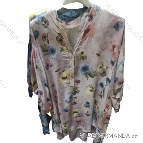 Women's Long Sleeve 3/4 Short Sleeve Shirt/Tunic (M/L ONE SIZE) ITALIAN FASHION IMN22028