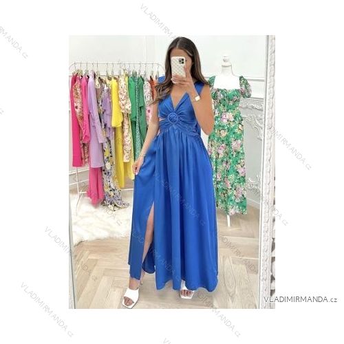 Šaty letní na ramínka dámské (S/M ONE SIZE) ITALSKÁ MÓDA IMPBB22B21841