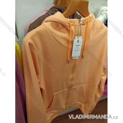 Women's long-sleeved warm zip-up sweatshirt with hood (M-2XL) BENTER BES2223552