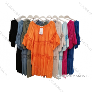 Women's Summer Lace Short Sleeve Dress (S/M ONE SIZE) ITALIAN FASHION IMPLI2291423